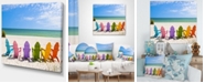 Design Art Designart Adirondack Beach Chairs Seashore Photo Canvas Art Print - 40" X 30"